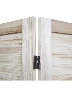 MCW Paravents<Paravent G30 im Shabby-Look, Hellbraun