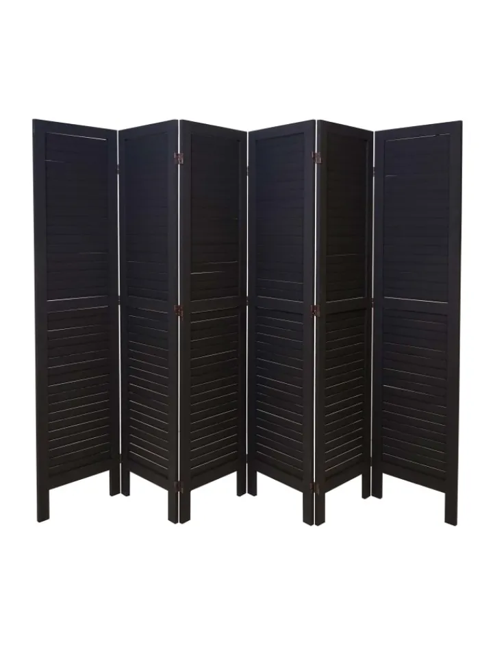 MCW Paravents<Paravent G30 im Shabby-Look, Anthrazit