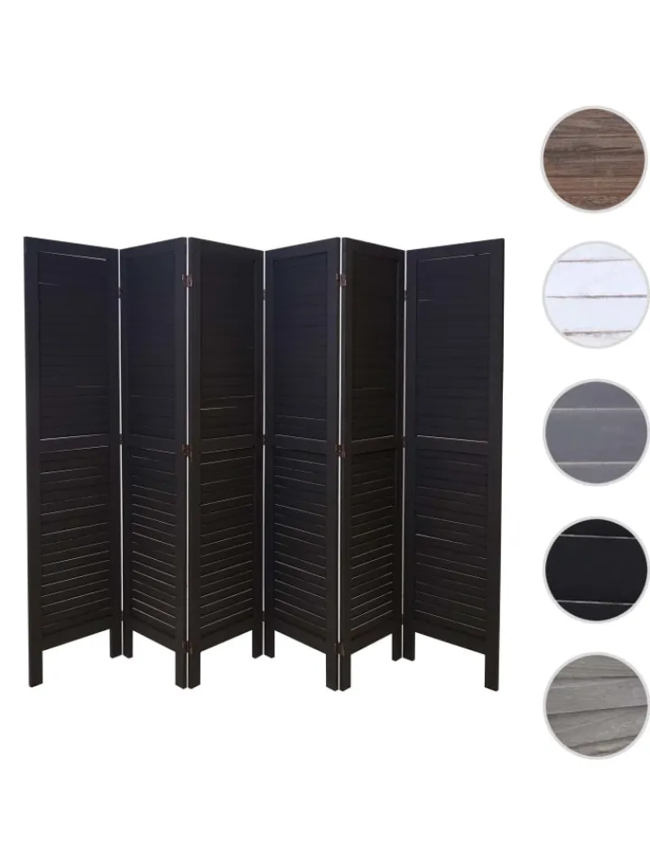 MCW Paravents<Paravent G30 im Shabby-Look, Anthrazit