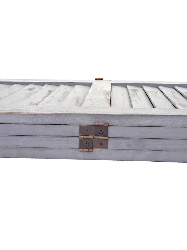 MCW Paravents<Paravent G30 im Shabby-Look, Grau