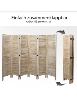 MCW Paravents<Paravent G30 im Shabby-Look, Grau