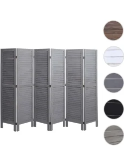 MCW Paravents<Paravent G30 im Shabby-Look, Grau