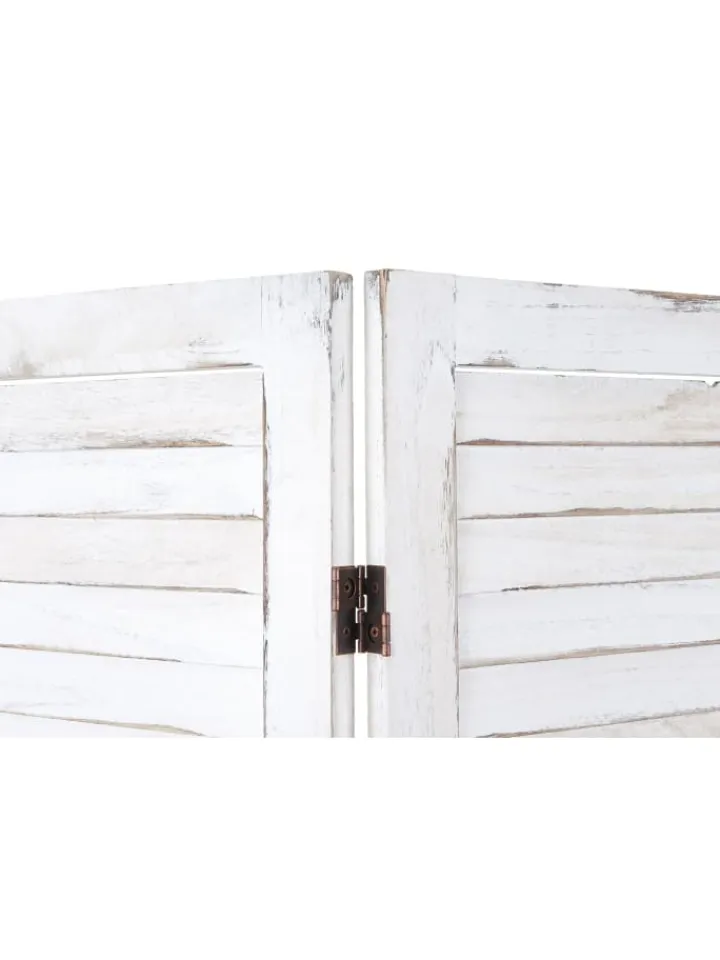 MCW Paravents<Paravent G30, Shabby-Look, Weiß