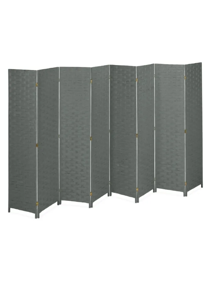 relaxdays Paravents<Paravent in Grau - (B)320 x (H)170cm