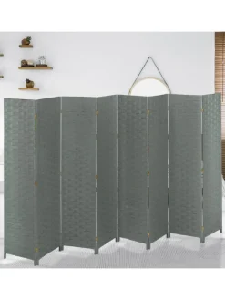relaxdays Paravents<Paravent in Grau - (B)320 x (H)170cm