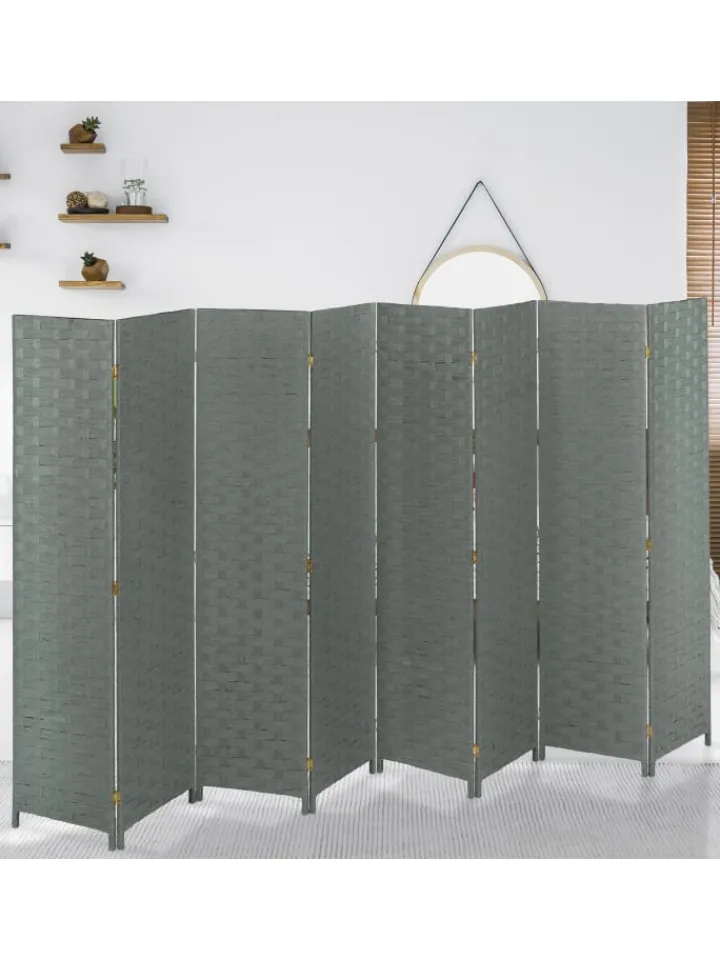 relaxdays Paravents<Paravent in Grau - (B)320 x (H)170cm