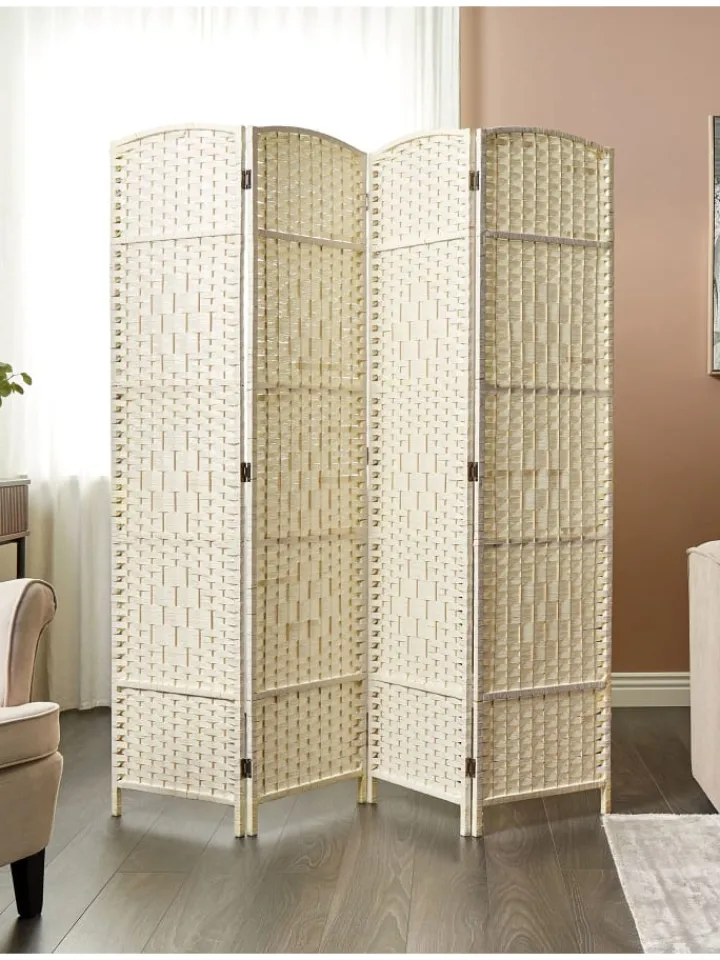 Beliani Paravents<Paravent LAPPAGO in Beige - (W) 163 x (H) 170 x (L) 2 cm