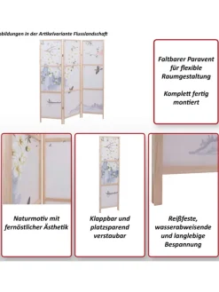 MCW Paravents<Paravent O70 Naturmotive 170x137cm, Berge