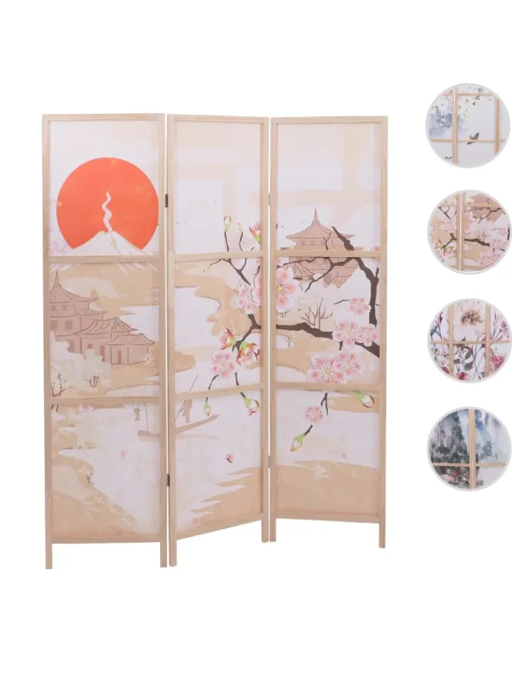 MCW Paravents<Paravent O70 Naturmotive 170x137cm, Kirschblüten