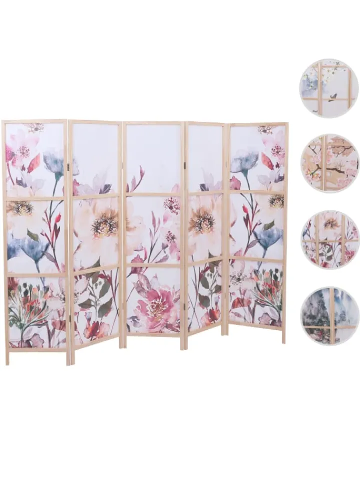 MCW Paravents<Paravent O70, Naturmotive 170x227cm, Blumen