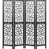 Beliani Paravents<Paravent PIANLARGO in Schwarz - (W) 163 x (H) 170 x (L) 2 cm