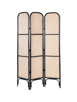 Beliani Paravents<Paravent POTENZA in /Braun/Schwarz - (W) 105 x (H) 180 x (L) 3 cm