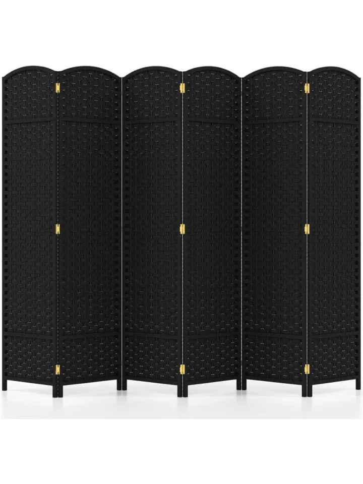 COSTWAY Paravents<Paravent 240x170cm in Schwarz