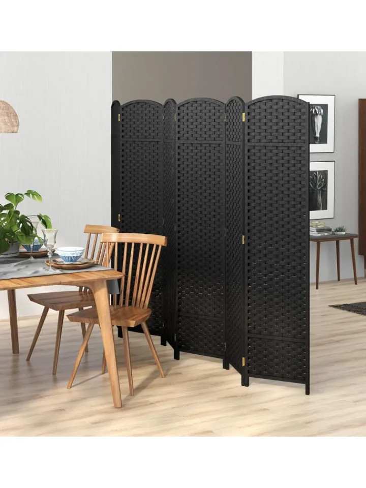 COSTWAY Paravents<Paravent 240x170cm in Schwarz