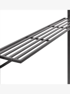 Beliani Gartenmöbel<Pavillon NARO in Beige/Schwarz - (W) 240 x (H) 245 x (L) 148 cm