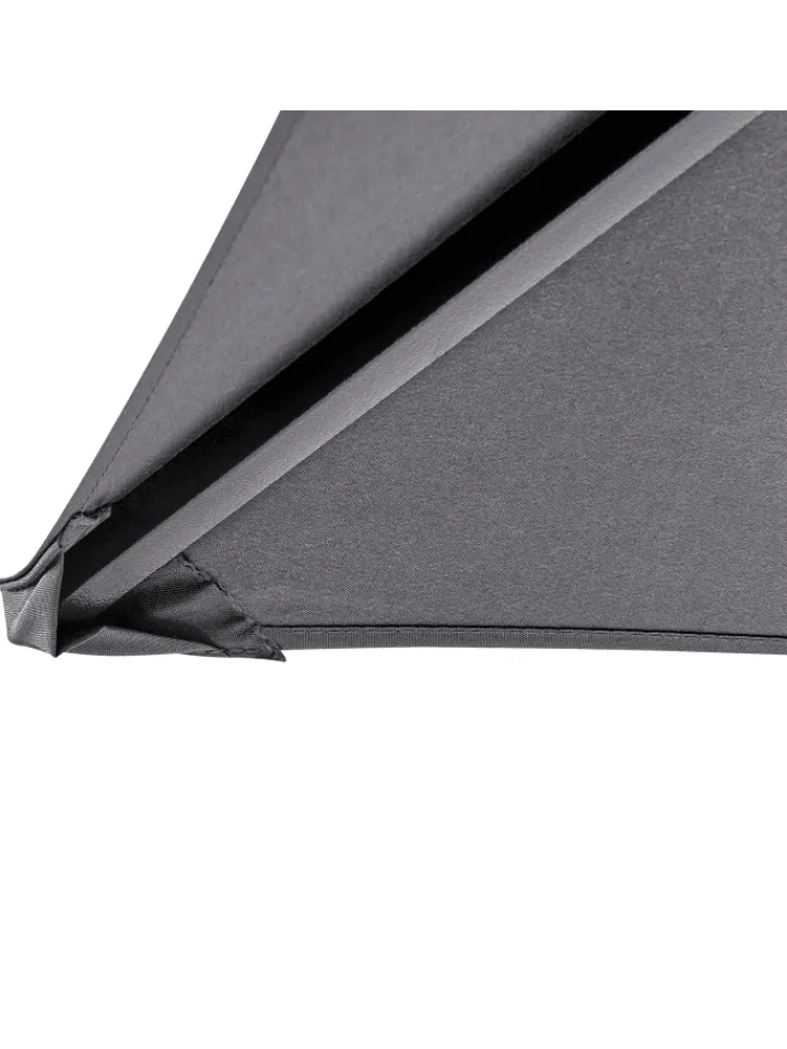 Beliani Gartenmöbel<Pavillon NARO in Grau/Schwarz - (W) 240 x (H) 245 x (L) 148 cm