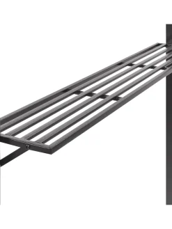 Beliani Gartenmöbel<Pavillon NARO in Grau/Schwarz - (W) 240 x (H) 245 x (L) 148 cm