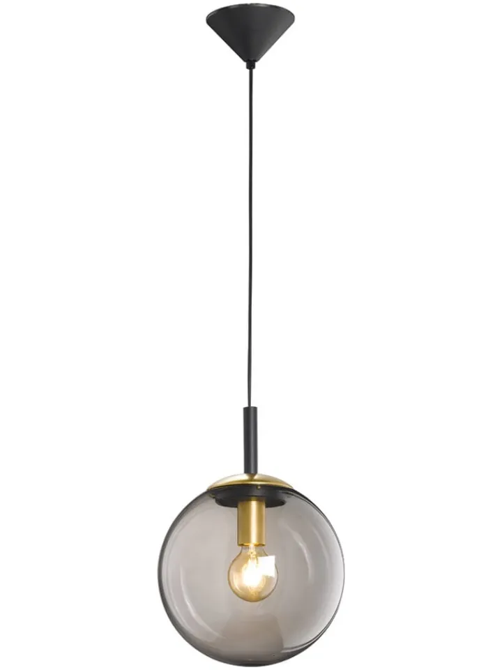 FISCHER & HONSEL Decken- & Hängeleuchten<Pendelleuchte "Dini" in Schwarz - Ø 25 cm x (H)140 cm