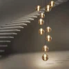 ZMH Decken- & Hängeleuchten<Pendelleuchte 10-flammige G9 in rauchgrau Glas und Kristall L41cm x H215cm
