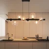 ZMH Decken- & Hängeleuchten<Pendelleuchte 8-flammige G9 in transparent Glas Max.25W