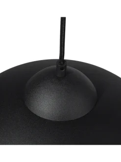 Beliani Decken- & Hängeleuchten<Pendelleuchten CETINA in Schwarz/Gold - (W) 40 x (H) 129 x (L) 40 cm