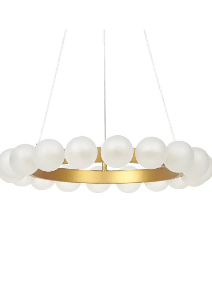 Beliani Decken- & Hängeleuchten<Pendelleuchten GEORGES in Gold - (W) 59 x (H) 146 x (L) 59 cm