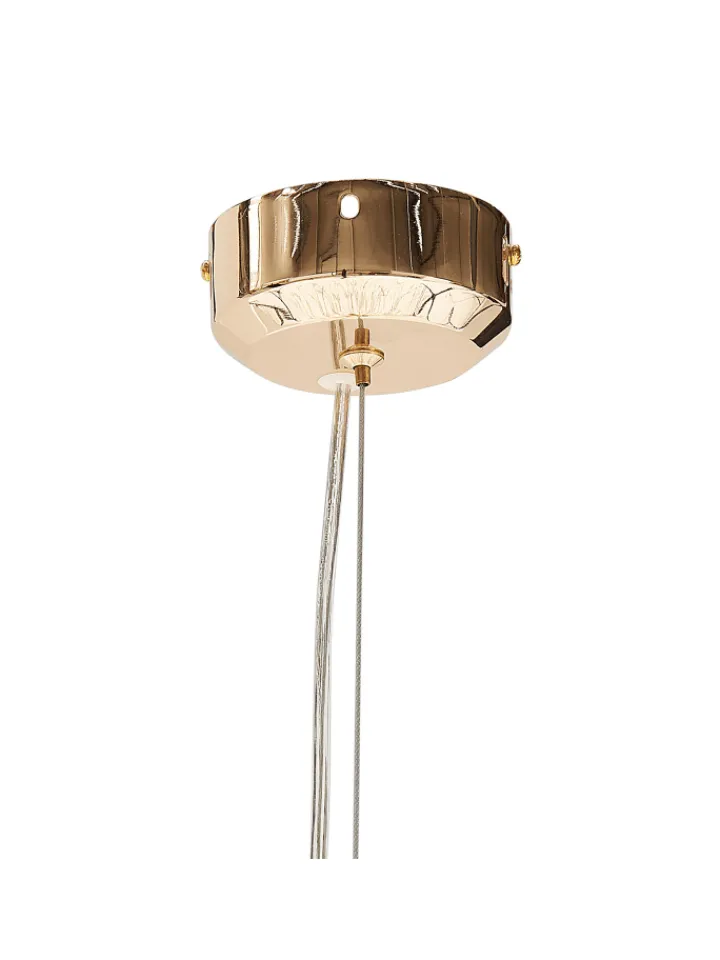 Beliani Decken- & Hängeleuchten<Pendelleuchten TOROLA in Gold/Transparent - (W) 56 x (H) 192 x (L) 56 cm