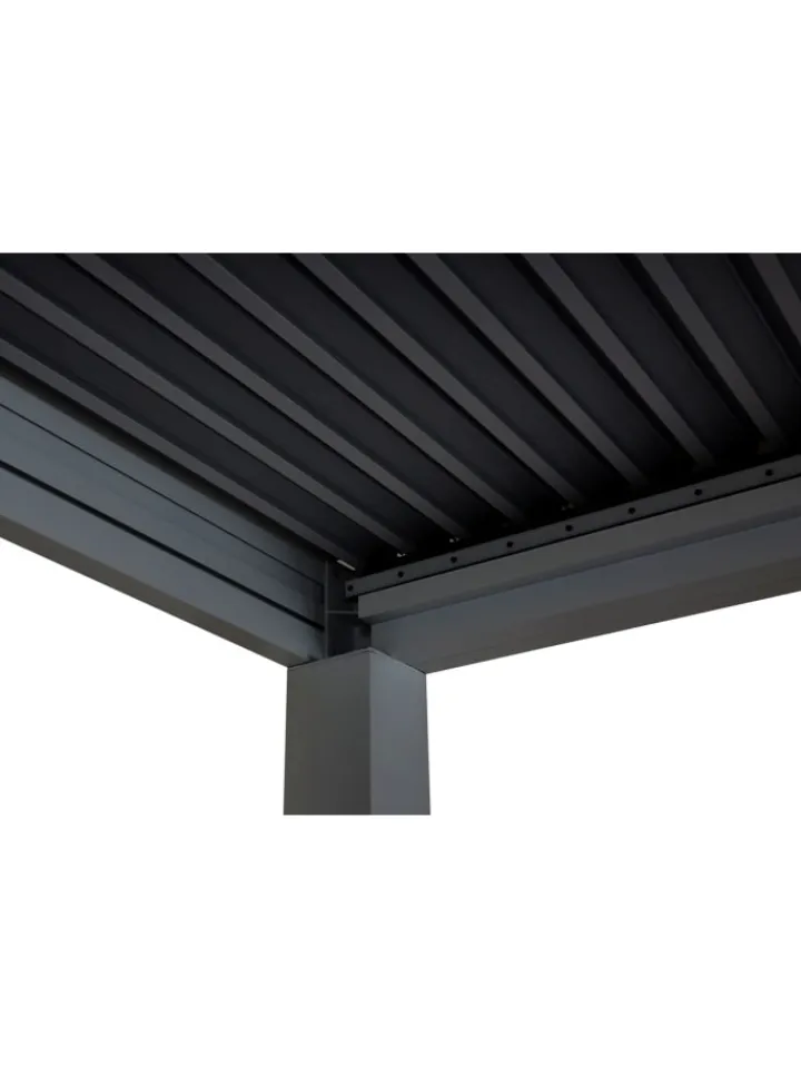MCW Gartenmöbel<Pergola L46 11cm-Alu-Gestell, sturmfest, Anthrazit