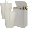 relaxdays Mülleimer<Pfandflaschen-Sammelbehälter in Beige - 140 Liter