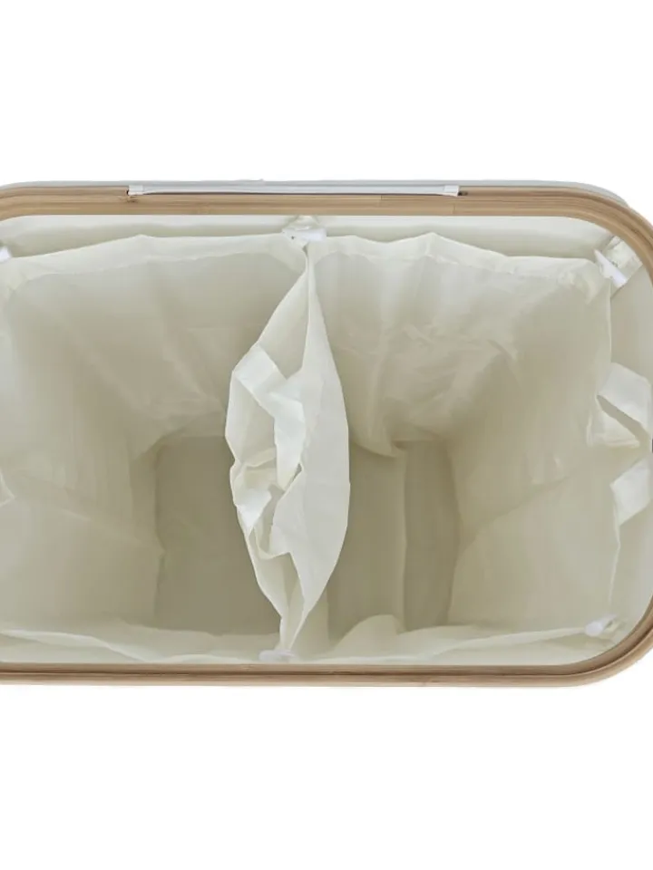 relaxdays Mülleimer<Pfandflaschen-Sammelbehälter in Beige - 140 Liter