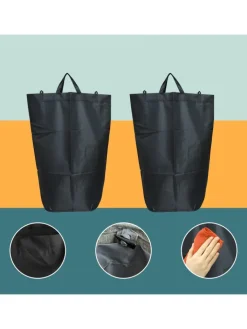 relaxdays Mülleimer<Pfandflaschen-Sammelbehälter in Schwarz - 100 l