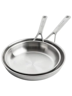 KitchenAid Kochgeschirr<Pfannen-Set Multiply (CC004916-001) 24+28cm Set in silber