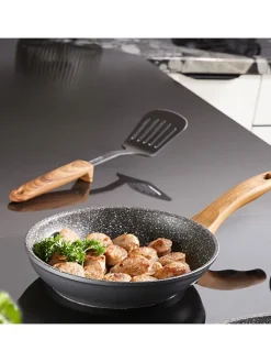 Stoneline Kochgeschirr<Pfannenwender in Schwarz/ Hellbraun - (L)33 cm