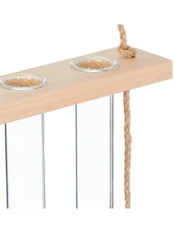 relaxdays Pflanzen & Zubehör<Pflanzen Vermehrungsstation in Natur/ Transparent - Mit 3 Ebenen