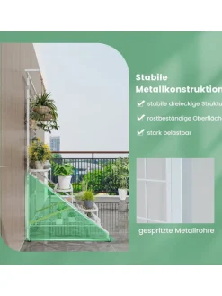 COSTWAY Pflanzen & Zubehör<Pflanzenständer mit Rankgitter 175cm in Weiß
