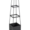 Garden Hero Pflanzen & Zubehör<Pflanzkübel mit Rankhilfe in Schwarz - (B)26 x (H)106 x (T)26 cm