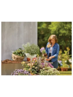 Gardena Gartendekoration<Pflanzschale "ClickUp!" in Weiß - (H)15 cm