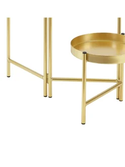 en.casa Pflanzen & Zubehör<Pflanzständer Kallo in Gold (H)60cm (B)60cm (T)18cm