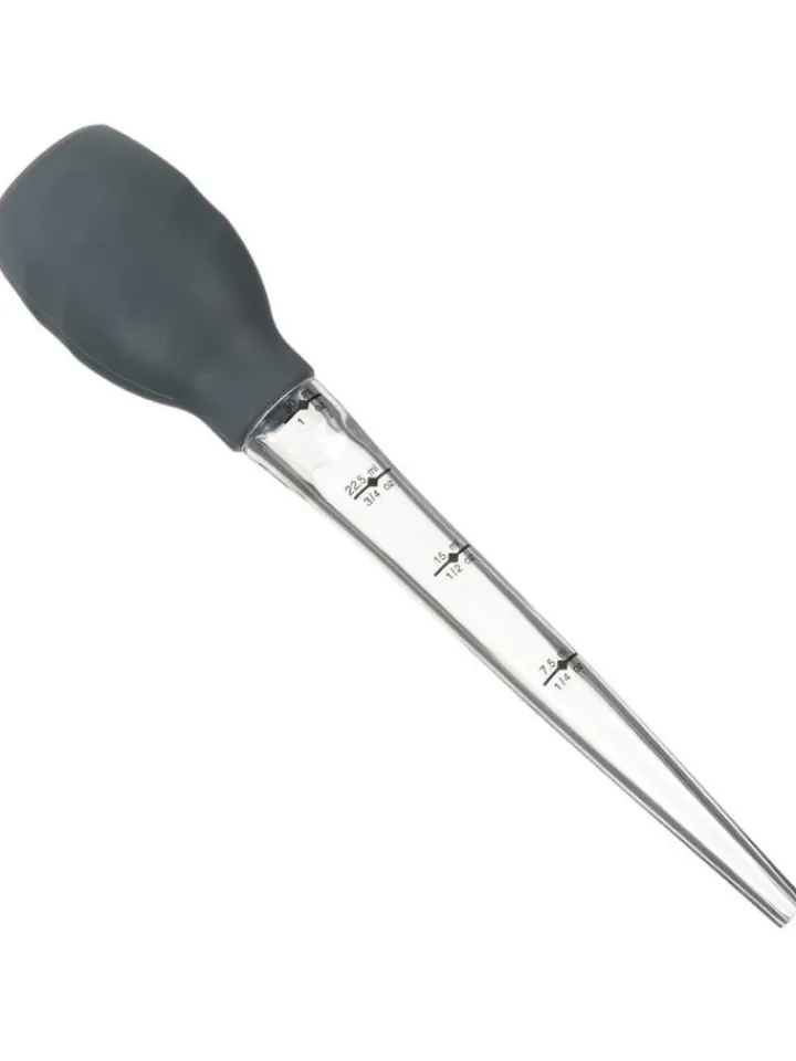 Secret de Gourmet Grillen<Pipette für Fleisch und Soße in grau