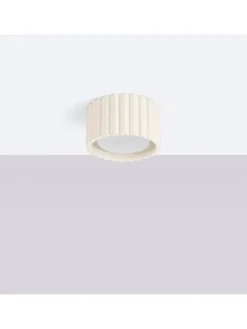 Nice Lamps Decken- & Hängeleuchten<Plafond ZORA 1 beige H 6 cm