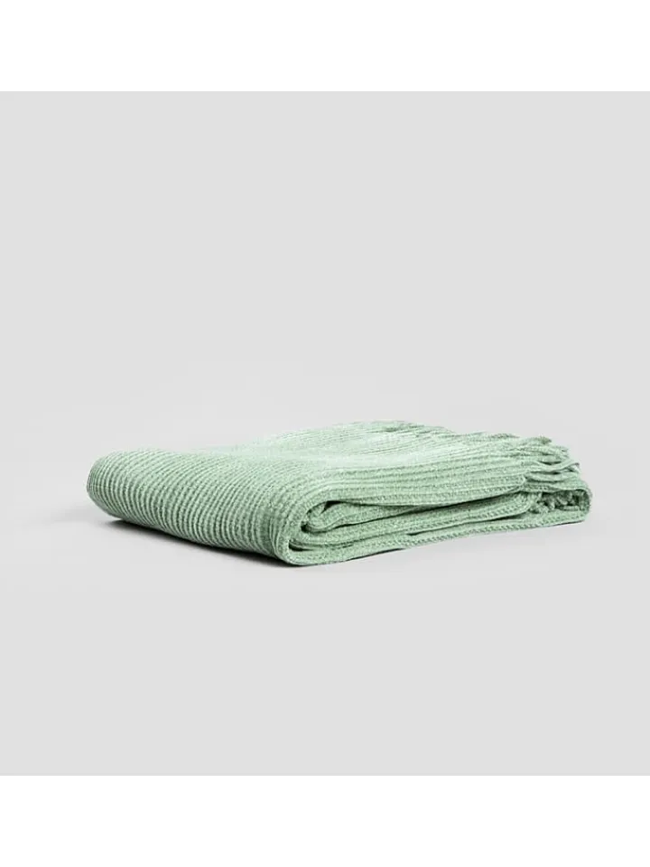 Homla Wohndecken & Plaids<Plaid "Chenille" in Hellgrün - (L)170 x (B)130 cm