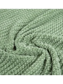 Homla Wohndecken & Plaids<Plaid "Chenille" in Hellgrün - (L)170 x (B)130 cm