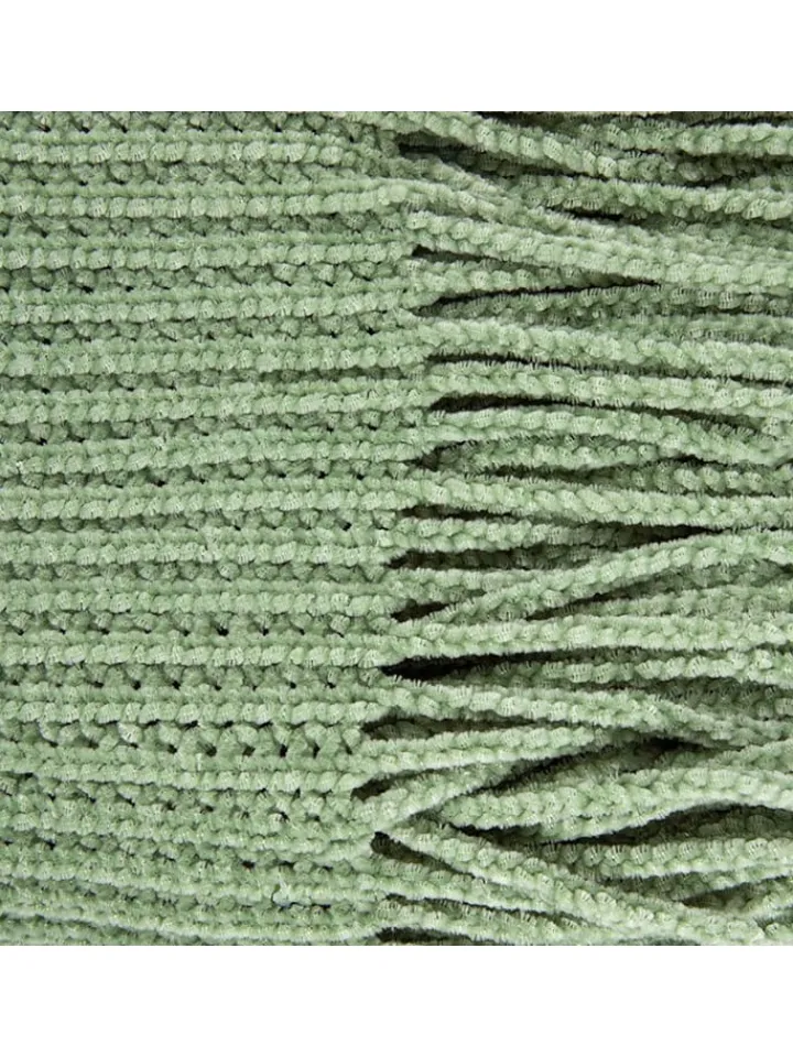 Homla Wohndecken & Plaids<Plaid "Chenille" in Hellgrün - (L)170 x (B)130 cm