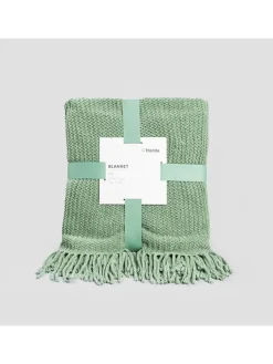Homla Wohndecken & Plaids<Plaid "Chenille" in Hellgrün - (L)170 x (B)130 cm