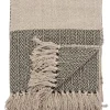 Bloomingville Wohndecken & Plaids<Plaid "Fidan" in Grün/ Beige - (L)160 x (B)130 cm