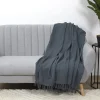THE HOME DECO FACTORY Wohndecken & Plaids<Plaid in Anthrazit - (L)160 x (B)130 cm