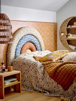 Bloomingville Wohndecken & Plaids<Plaid in Beige/ Gelb - (L)160 x (B)130 cm