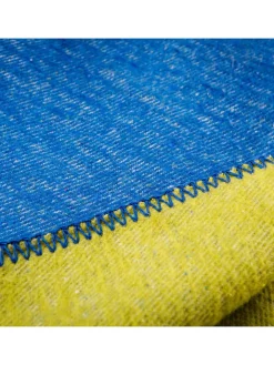 Benetton Wohndecken & Plaids<Plaid in Blau/ Gelb