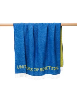 Benetton Wohndecken & Plaids<Plaid in Blau/ Gelb