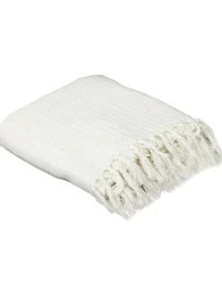 THE HOME DECO FACTORY Wohndecken & Plaids<Plaid in Creme - (L)250 x (B)170 cm